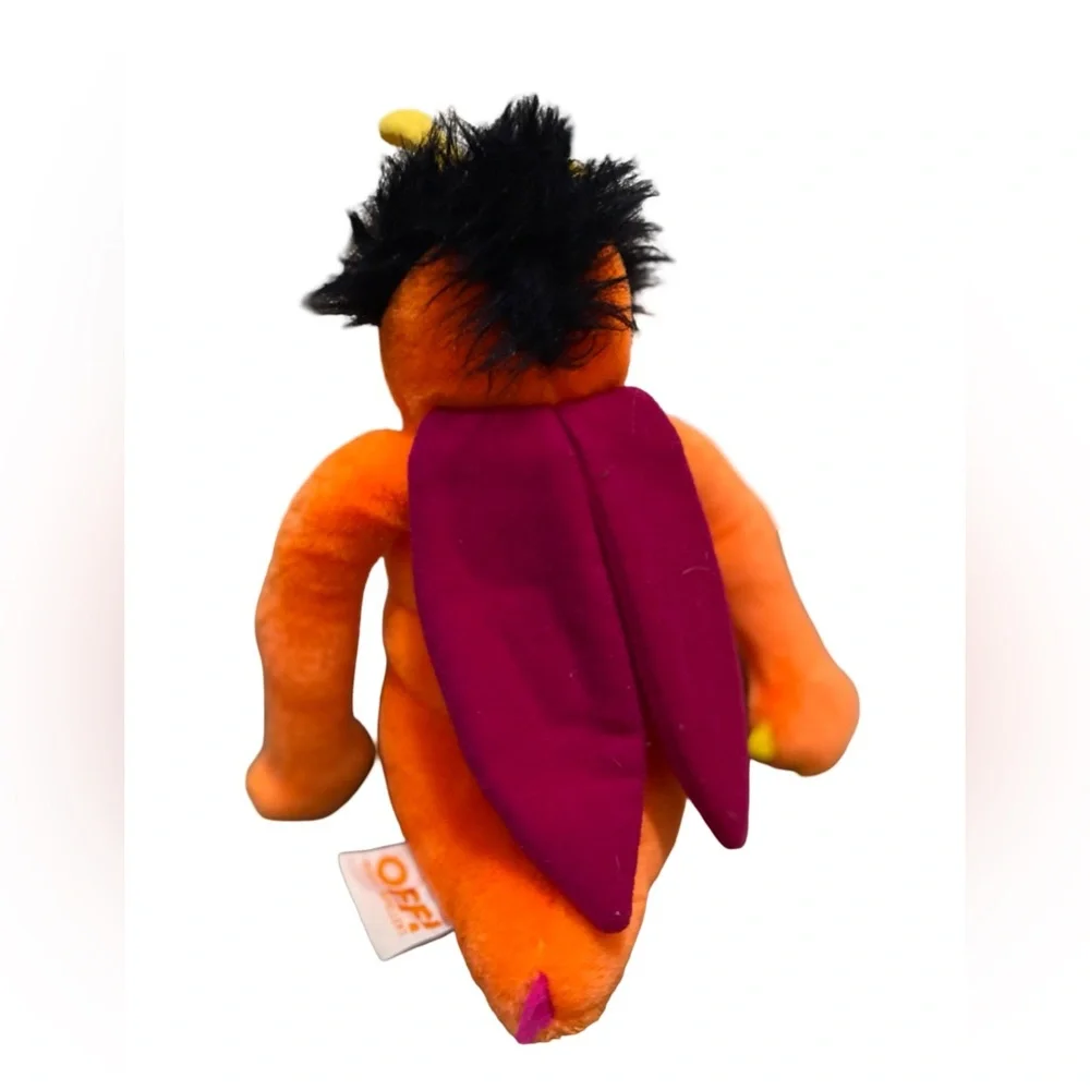 1988‎ Deep Woods Off Orange Insect Bug Mosquito Dakin Plush SC Johnson 14”